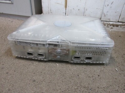 microsoft XBOX ORIGINAL Clear CRYSTAL VIDEOSPIELE KONSOLE ohne Disc lesen REPARATUR