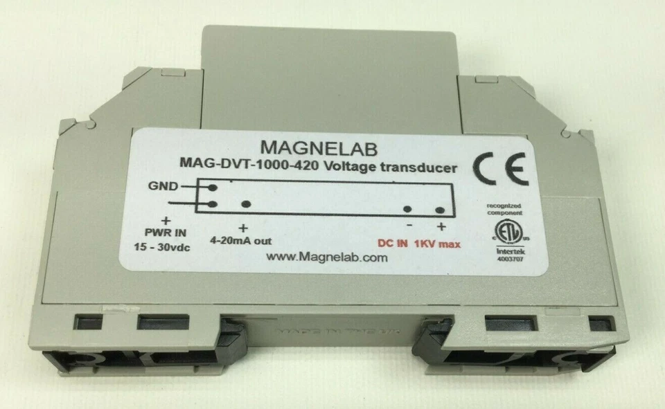 MAGNELAB DVT-1000-420 MAG-DVT-1000-420 IN 1000V OUT 4-mA VOLTAGE TRANSDUCER - Image 3 of 4