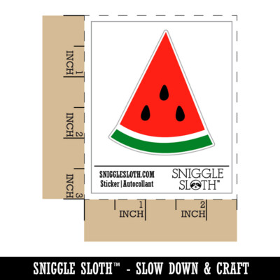 Watermelon Wedge Laptop Water Bottle Sticker 5 Pack