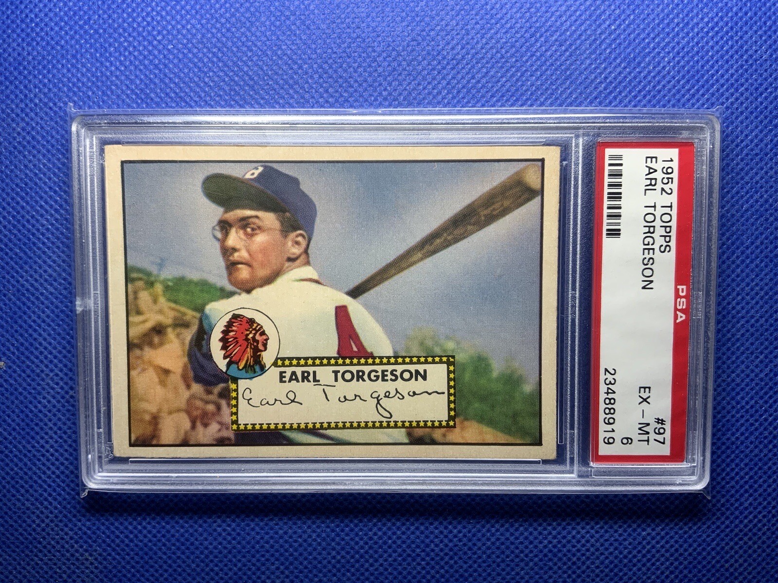 1952 Topps #97 Earl Torgeson (Red Backs) ~ PSA 6