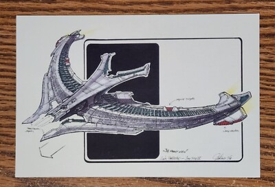 Star Trek Communicator Magazine Limited Insurrection Postcard  SONA BATTLESHIP