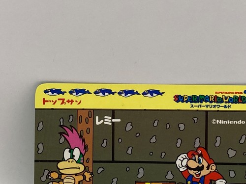 Mario Lemmy Koopa Super Mario World Nintendo TCG Top San #9 Japanese Rare - Picture 2 of 10