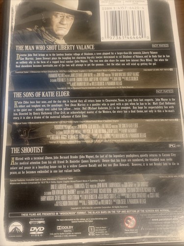 John Wayne Western 3-Pack (DVD, 2012, 3-Disc Set) dv13 - Picture 3 of 3