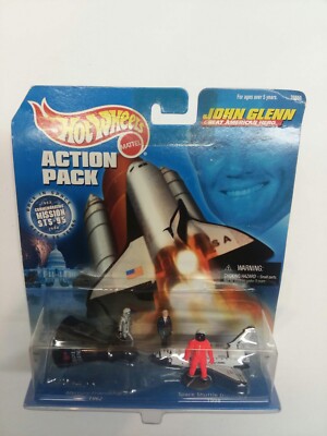 Vintage Hot Wheels Nasa Space Shuttle Action Pack John Glenn 1998