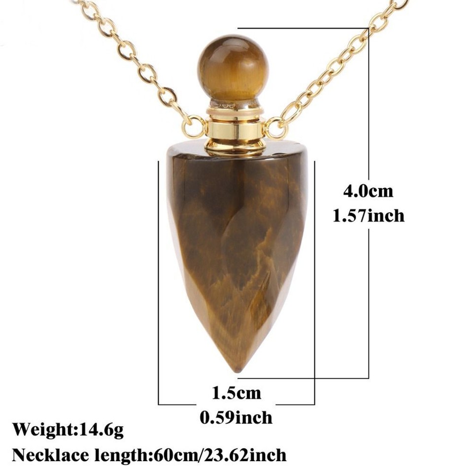 Cone Shape Faceted Pendant Crystal Necklace eBay