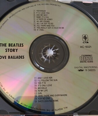 The Beatles Story Love Ballades CD Japan import 20 tracks free