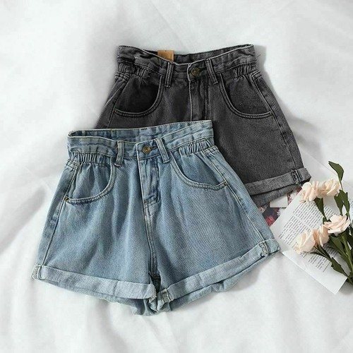 Women Elastic High Waist Wide Leg Pockets Denim Shorts Beach Wear Short Jeans Ebay Women Elastic High Waist Wide Leg Pockets Denim Shorts Beach Wear Short Jeans Ebay