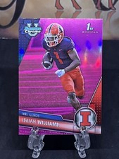 2023 Bowman University Chrome Isaiah Williams #77 1st Pink Refractor Illinois
