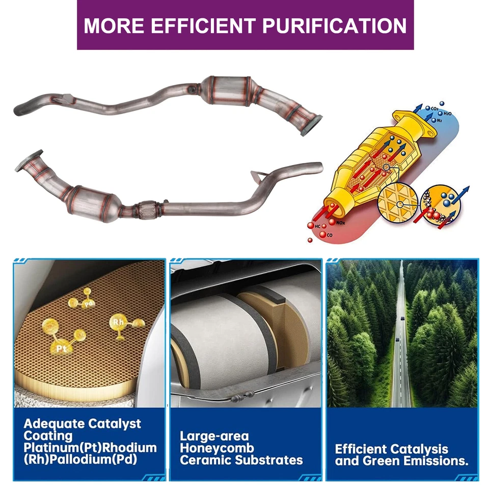 Catalytic Converter For 2005-2010 Chrysler 300 Dodge Charger Magnum 2.7L 3.5L Foto 3 de 4