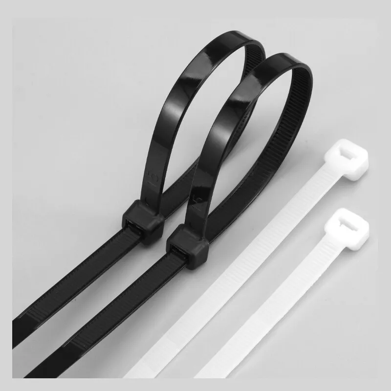 Cable Ties Nylon Plastic Zip Tie Wraps Strong Long All Sizes White/Black