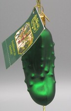 OLD WORLD CHRISTMAS OWC 2019 THE PICKLE Glass Ornament 28016