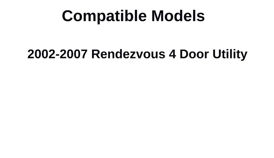 Fits 2002-2007 Buick Rendezvous Back Window Glass Rear Heated - Image 3 of 4