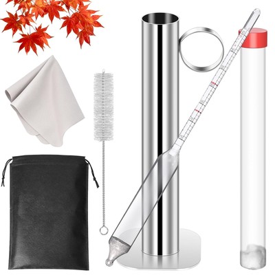6pcs Maple Syrup Hydrometer Kit,Maple Syrup Density Kit,Stainless Steel Maple...