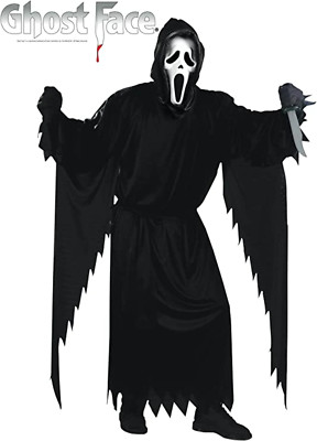 Übergröße Erwachsene Schrei Kostüm lizenziert Herren Halloween Kostüm + MASKE