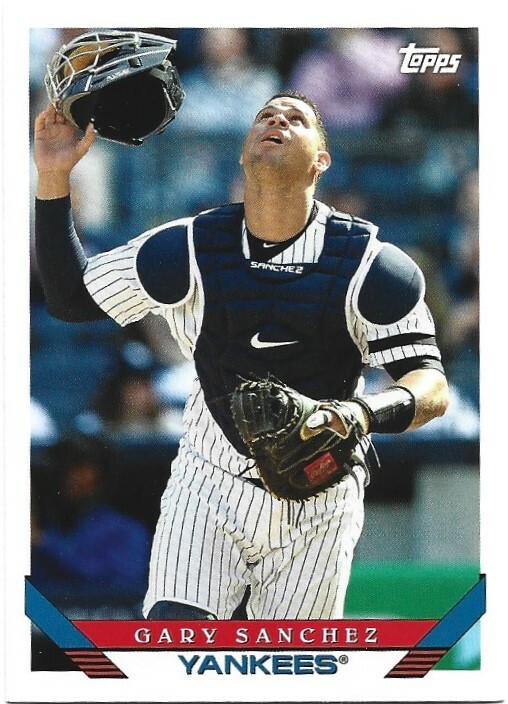 York Yankees Gary Sanchez Batting Gloves 2019 Topps Archives #224