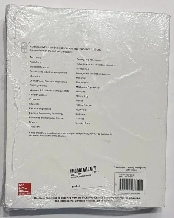 Financial Accounting 9th edition by Libbey, Libbey, Hodge 978-1-259-25412-3, New - Image 3 of 4