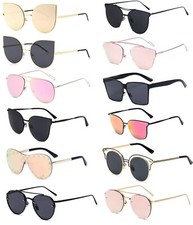 SALE WHOLESALE 12 PAIRS OF FASHION SUNGLASSES FOR WOMEN METAL FRAME MIX 4