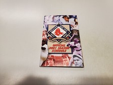 RS20 Boston Red Sox 2001 MLB Baseball Pocket Schedule - John Hancock