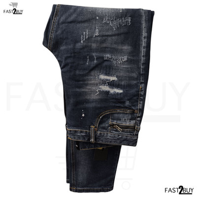 Supply & Demand Herren Jeans Blau Used Look Slim Fit Größe XL Stretch Denim