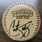 CURT SCHILLING AUTOGRAPHED BASEBALL BOSTON RED SOX 2004 WORLD SERIES CHAMPION
