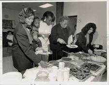 1989 Press Photo Black History Month luncheon at SAFE center in Springfield