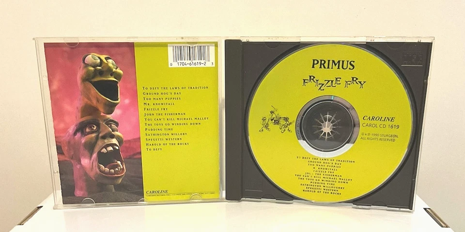 PRIMUS - Frizzle Fry CD (1990, Caroline Records) Carol CD 1619 Claypool Sturgeon - Image 3 of 4