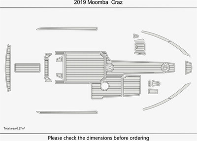 2019 Moomba Craz DuraEVA EVA Foam Boat flooring