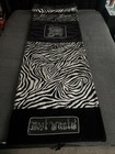 Bed Cover Diamanté Skull & Most Wanted Black & Silver Zebra Print Custom Made