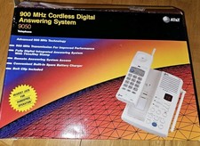 NOS AT T 900 Mhz Cordless Digital Answering System 9050 Telephone W/Receipt