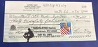BASEBALL~SIGNED LEON DAY (HOF) SIGNED  1994 PERSONAL CHECK~w/LITHOD PITCHER~MD