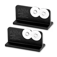 Rada Cutlery Quick Edge Knife Sharpener (R119), 3.5 X2 , Stainless Steel Wheels,