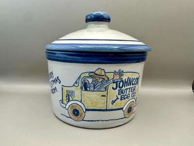 #ad #ad 1993 Louisville Stoneware Christmas Crock w Lid – Made for The Milk House $48.00
