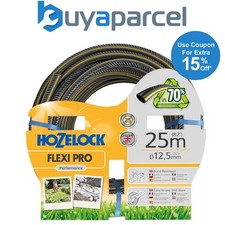 Image of Hozelock 25m Flexi Pro Hose Pipe Garden Watering Reinforced Flexible Recycled