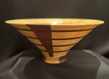   Whirlpool  Poplar  Walnut Segmented Bowl