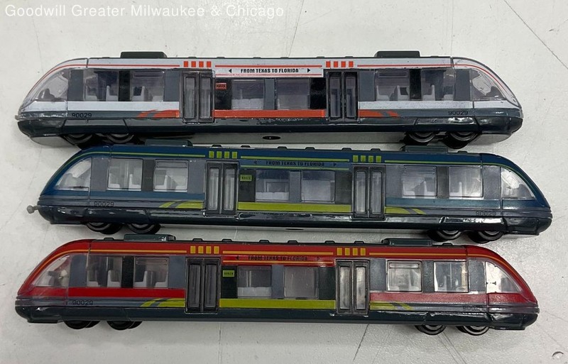 Educational Toys Simulation Alloy West Train Trains x3
