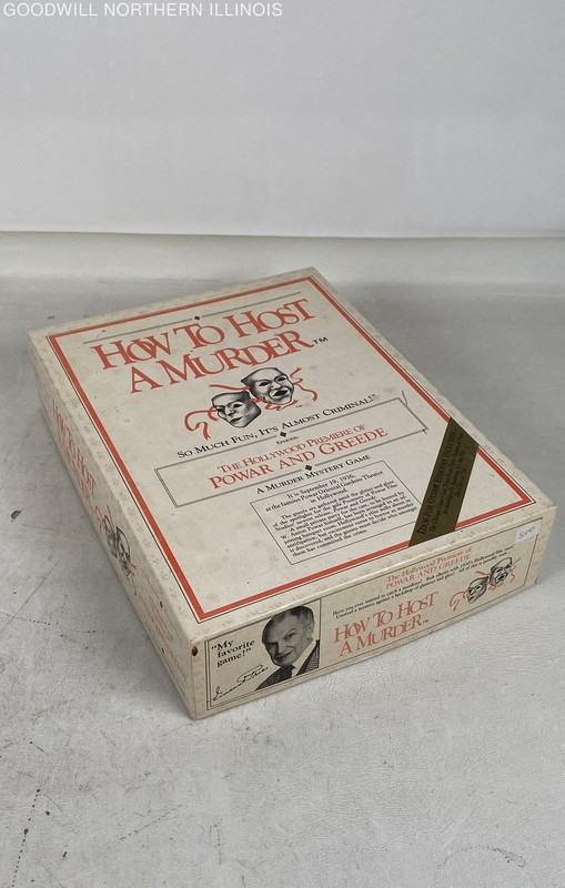 Vtg 1988 How To Host A Murder Party: Hollywood Premere of Powar & Greede Game