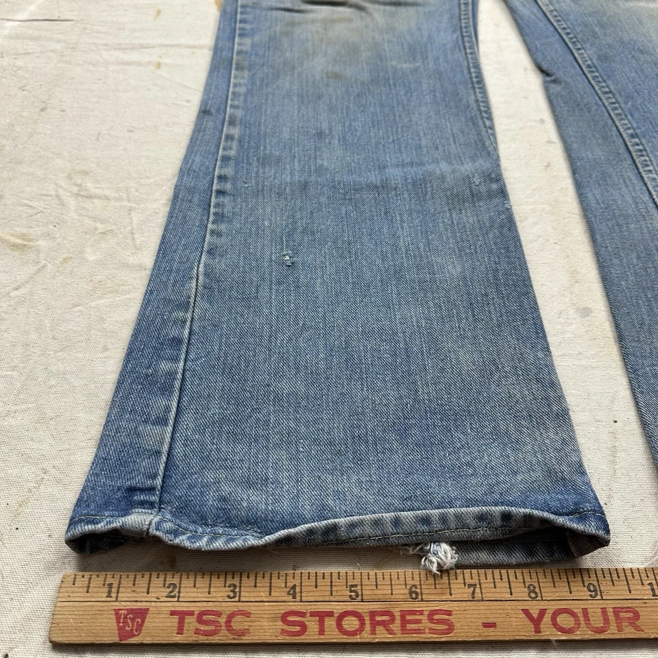 Vintage 60s Lee Riders Sanforized Jeans Union Made Denim Dark Wash Men’s 36x32 - Image 2 of 4
