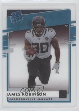2020 Panini Chronicles Clearly Donruss Rated Rookie James Robinson #RR-JR 0b3