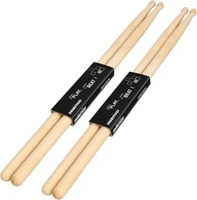 Drum Sticks, 2 Pair 5A Maple Drumsticks - made of hard maple wood