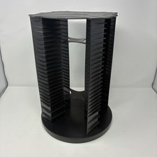 Fellowes Rotating Carousel CD Storage Tower Spinner Rack - HOLDS UP TO 112 CDS