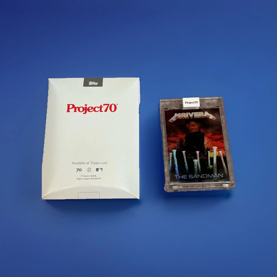 2021 Topps Project 70 1986 Mariano Rivera 14/70 #851 DJ Skee Foil Metallica Rare - Image 2 of 3