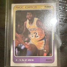 Fleer 1988-89 Magic Johnson #67 Los Angeles Lakers Basketball Card NBA