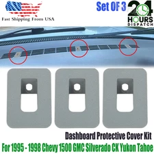 For 1995-1998 Chevy 1500 GMC Silverado CK Yukon Tahoe Gray Dash Saver Insert Kit