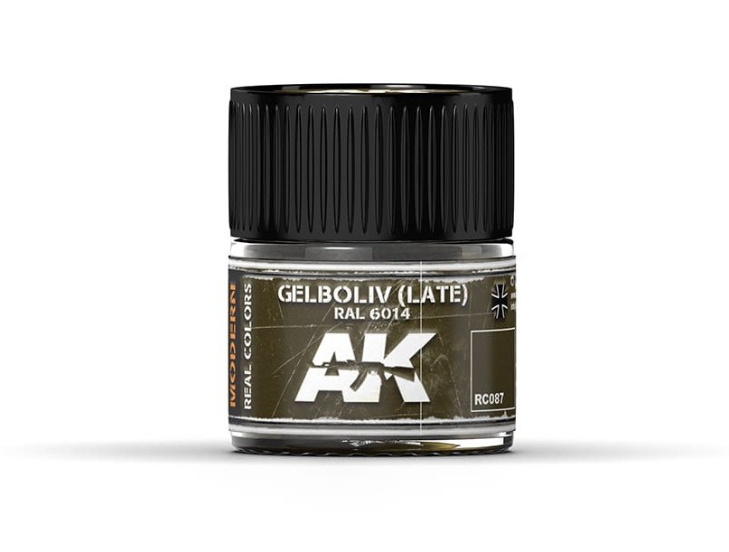Акриловая краска для хобби AK Interactive AFV RC087 Gelboliv поздняя версия RAL 6014 10 мл 1890₽
