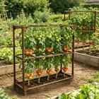 Wooden Tomato Cranberry Vine Support Trellis Garden Plant Climbing Fruits Veggie