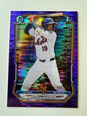 2026 1st Bowman Chrome Randy Guzman #BCP-229 Purple Pulsar 96/250
