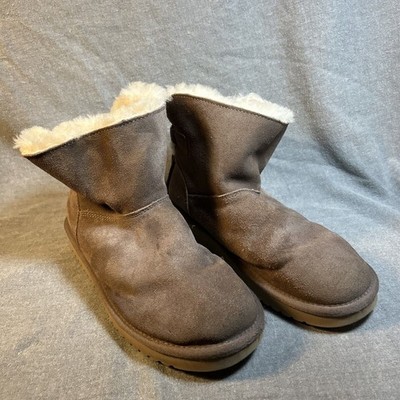 Koolaburra By UGG Boots Womens 9 Jaelyn Mini Shearling Brown Sheepskin Casual