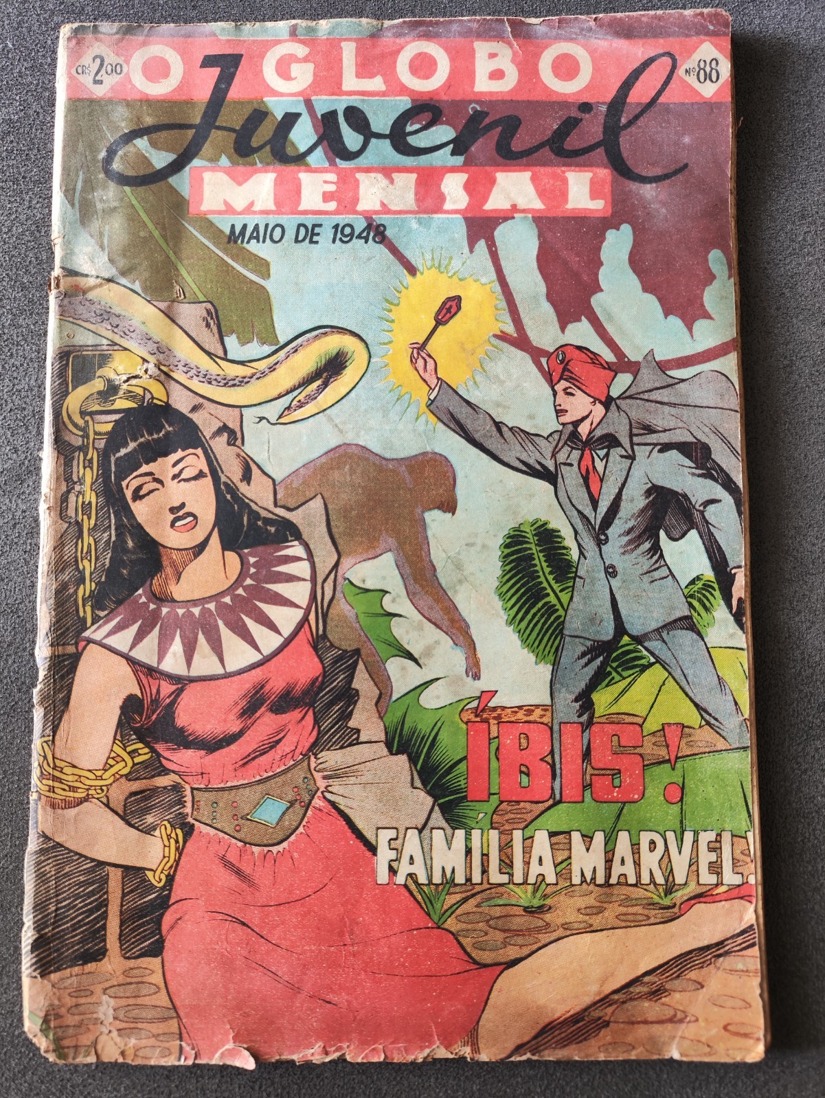 Globo Juvenil Mensal #88 - GRIAL EXTRANJERO DE LA EDAD DE ORO - Brasil (1948)