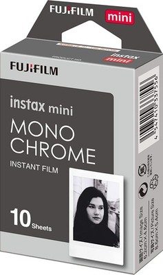 FUJIFILM MINI INSTAX FILM Für 10 Fotos Monochrom