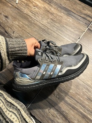 Adidas Ultraboost DNA Running Men 11.5 Gray Black Reflective Lace Up Sneakers
